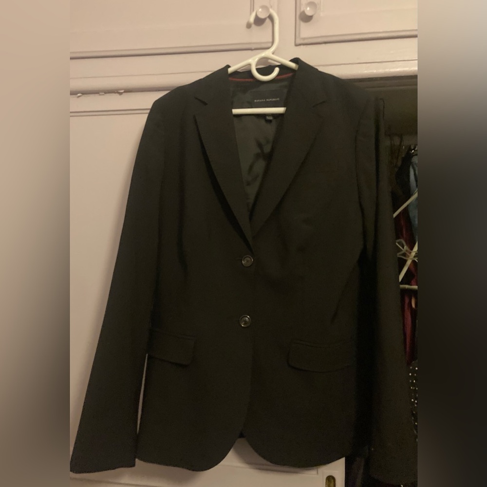 Women’s Black Banana Republic Blazer-Size 16